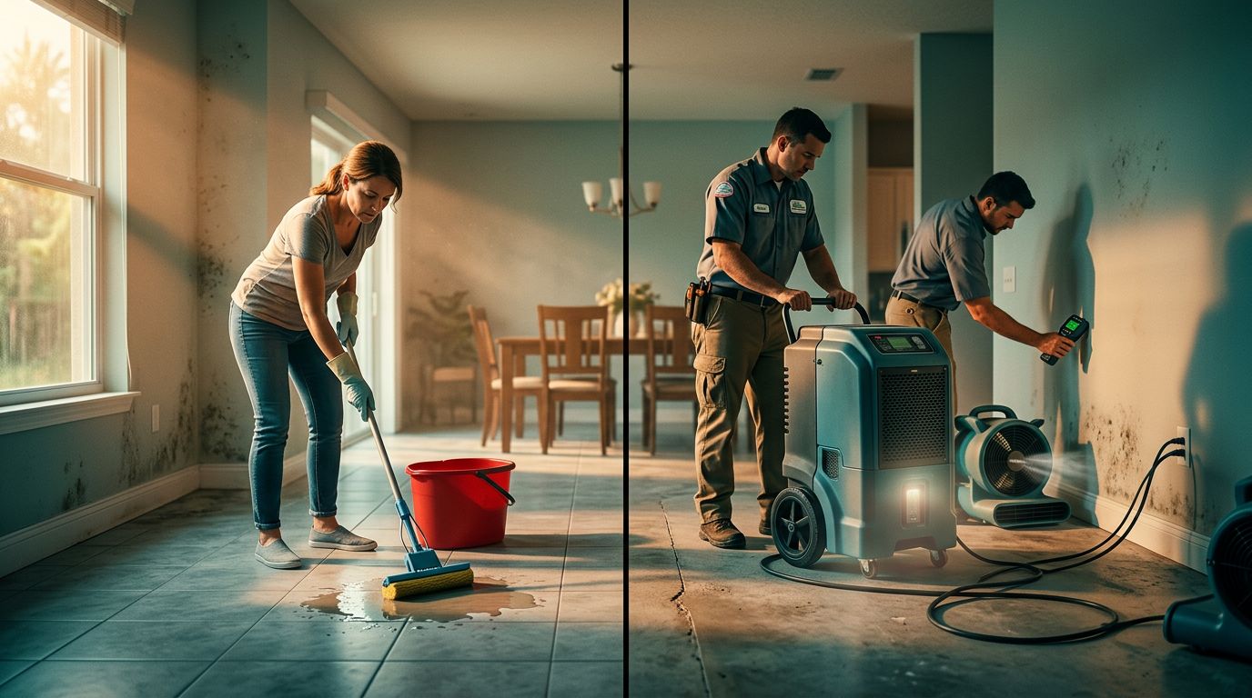 DIY Water Cleanup vs Professional Drying for Florida Homes