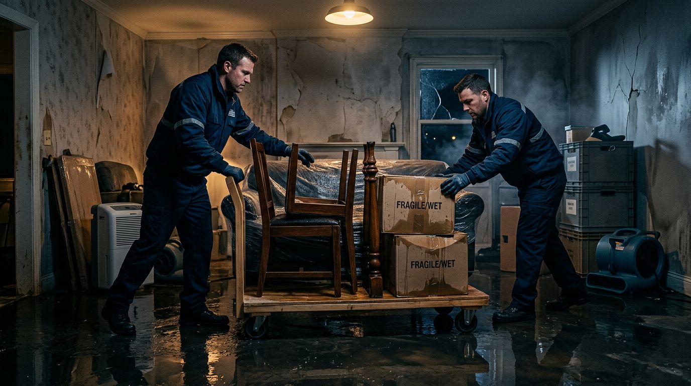 Water Damage Pack-Out: What Happens Step by Step