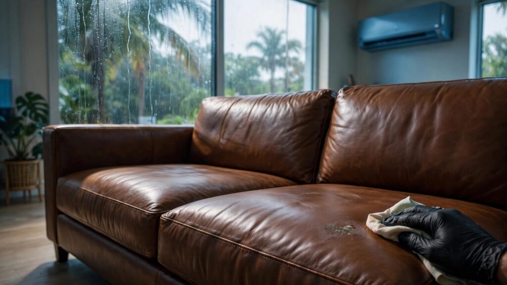 mold on leather
